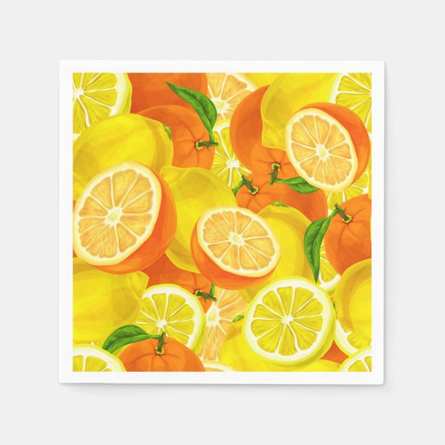Serviette En Papier Serviettes Citrus (Devant)