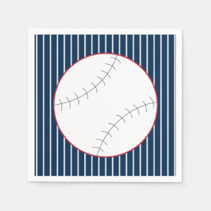 Serviette En Papier Serviettes classiques de partie de base-ball