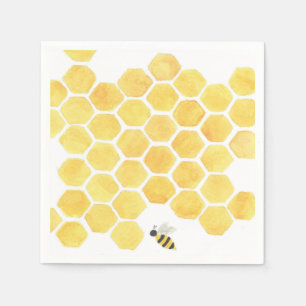 Serviette En Papier serviettes d'abeilles jaunes !