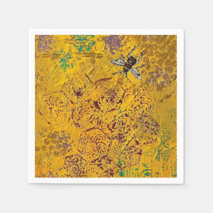 Serviette En Papier Serviettes d'abeilles miel