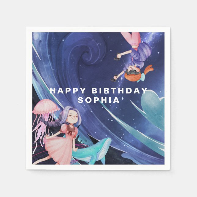 Serviette En Papier Serviettes d'anniversaire de jeu en Réalité Virtue (Devant)
