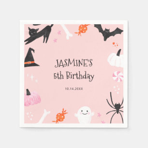 Serviette En Papier Serviettes d'anniversaire pour filles d'Halloween