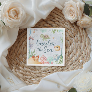 Serviette En Papier Serviettes d'anniversaire sous la mer