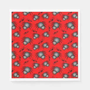 Serviette En Papier Serviettes d'araignées d'Halloween mignonnes