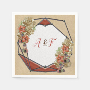 Serviette En Papier Serviettes d'art en cuir et daim