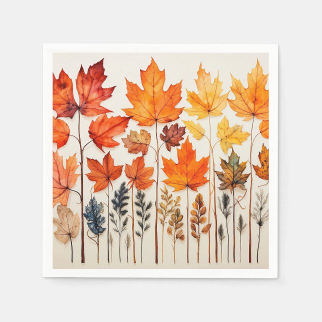 Serviette En Papier Serviettes d'automne (Devant)