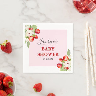 Serviette En Papier Serviettes de Baby shower Berry Sweet