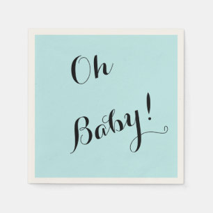 Serviette En Papier serviettes de baby shower bleu personnalisées pour