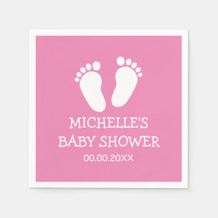 Serviette En Papier Serviettes de Baby shower personnalisées avec emp