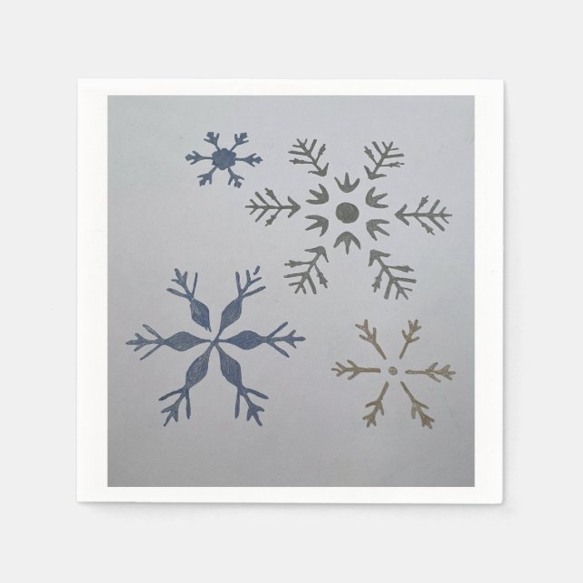 Serviette En Papier serviettes de bain à neige (Devant)