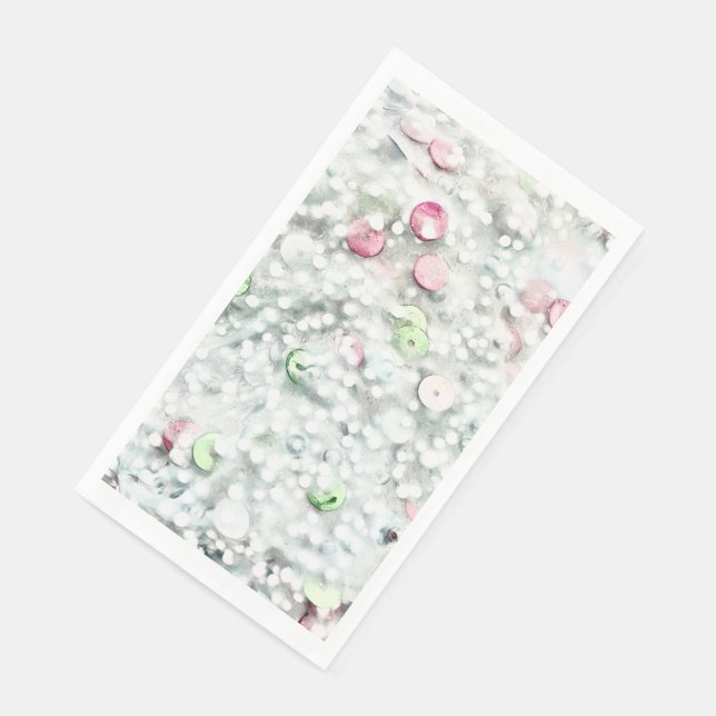 Serviette En Papier Serviettes de bain pour invités en slime pailleté  (Coin)