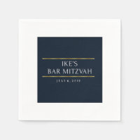 serviettes de bar mitzvah de ike