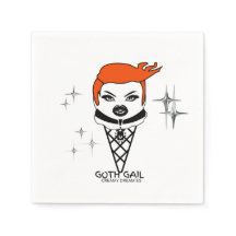 Serviettes de boisson Creamy Dreamies Goth Gail