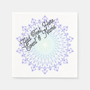 Serviette En Papier Serviettes de bordure en diamant vert clair