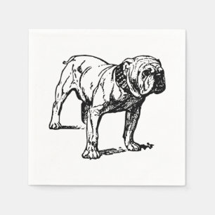 Serviette En Papier Serviettes de bouledogue