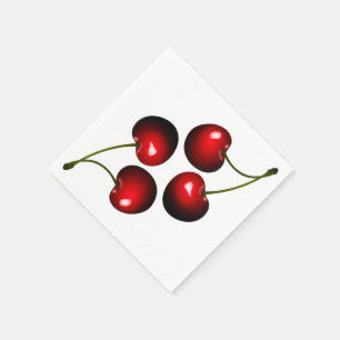Serviette En Papier Serviettes de cerises douces