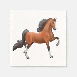 Serviette En Papier Serviettes de cheval de Saddlebred d'Américain de