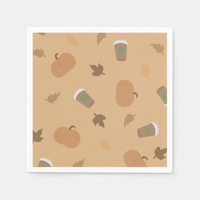 Serviette En Papier Serviettes de Citrouille saisonnier (Devant)