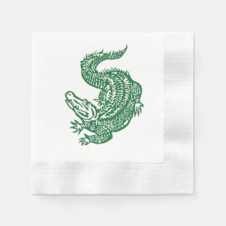 Serviette En Papier serviettes de cocktail alligator