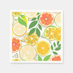 Serviette En Papier Serviettes de cocktail - Boho Citrus Slices