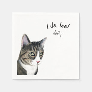 Serviette En Papier Serviettes de cocktail Brown pour chats