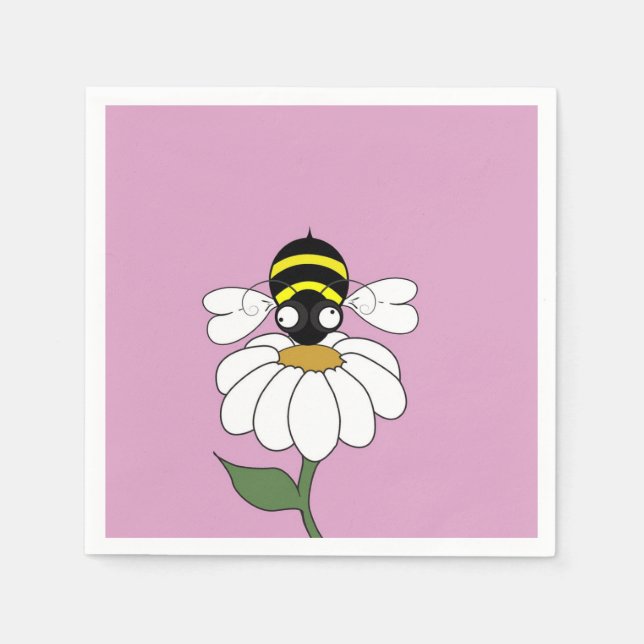 Serviette En Papier Serviettes de cocktail Daisy (Devant)