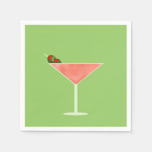 Serviette En Papier Serviettes de cocktail d'heure de cocktail