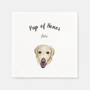 Serviette En Papier Serviettes de cocktail du laboratoire jaune