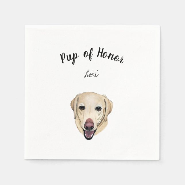 Serviette En Papier Serviettes de cocktail du laboratoire jaune (Devant)