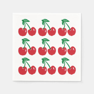 Serviette En Papier Serviettes de cocktail en linogravure sur le thème