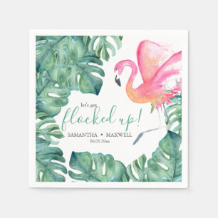 Serviette En Papier Serviettes de cocktail Let's Get Flocked Up