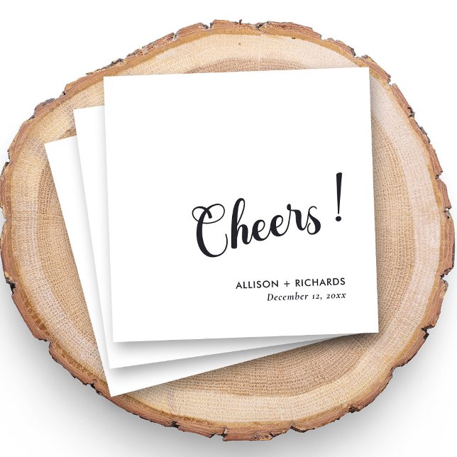 Serviette En Papier Serviettes De Cocktail Mariage Personnalisées Avec (Créateur téléchargé)