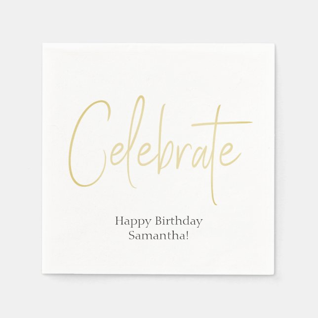 Serviette En Papier Serviettes de cocktail personnalisées (Devant)