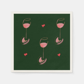 Serviette En Papier Serviettes de cocktail pour amateur de vin