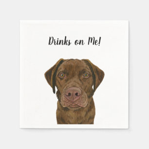 Serviette En Papier Serviettes de cocktail pour chien