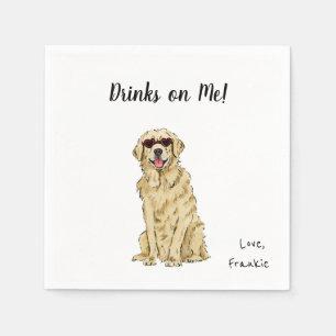 Serviette En Papier Serviettes de cocktail pour chien