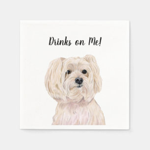 Serviette En Papier Serviettes de cocktail pour chien