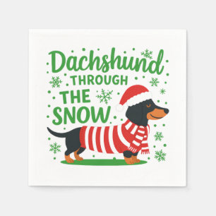 Serviette En Papier Serviettes de cocktail pour chien de Noël