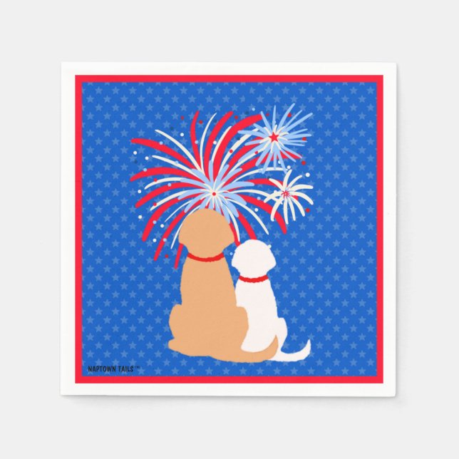 Serviette En Papier Serviettes de cocktail pour chiens retriever Let F (Devant)