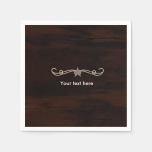 Serviette En Papier Serviettes de cocktail pour dîner du Western Star 