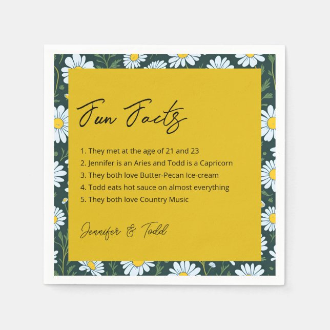 Serviette En Papier Serviettes de cocktail pour faits amusants (Devant)