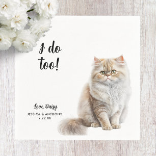 Serviette En Papier Serviettes de cocktail pour mariage de chat