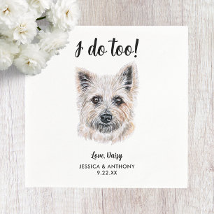 Serviette En Papier Serviettes de cocktail pour mariage de chien