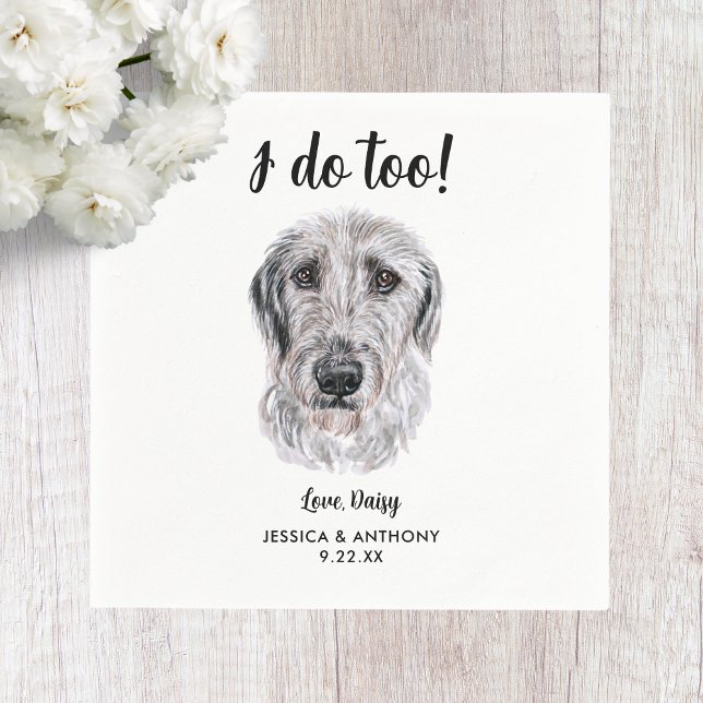 Serviette En Papier Serviettes de cocktail pour mariage de chien (Créateur téléchargé)