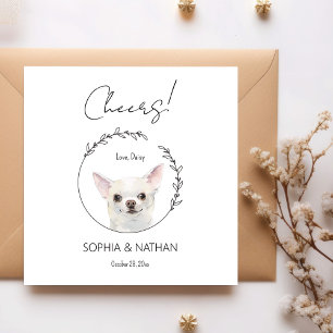 Serviette En Papier Serviettes de cocktail pour mariage de chien Chihu