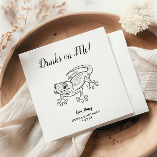 Serviette En Papier Serviettes de cocktail pour mariage moderne avec g