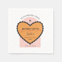 Serviettes de cocktail Rendez Veuve Avant les Vœux