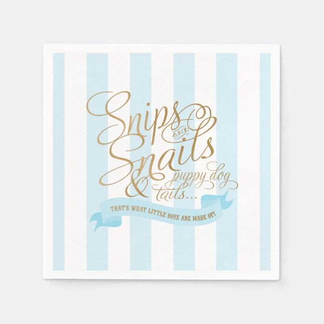 Serviette En Papier Serviettes de cocktail Snips et Escargots (Devant)