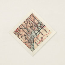 serviettes de cocktail Vintage Tahoe California