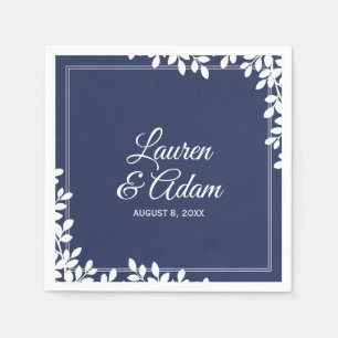 Serviette En Papier Serviettes de cocktail Woodsy   Cadre feuille (min